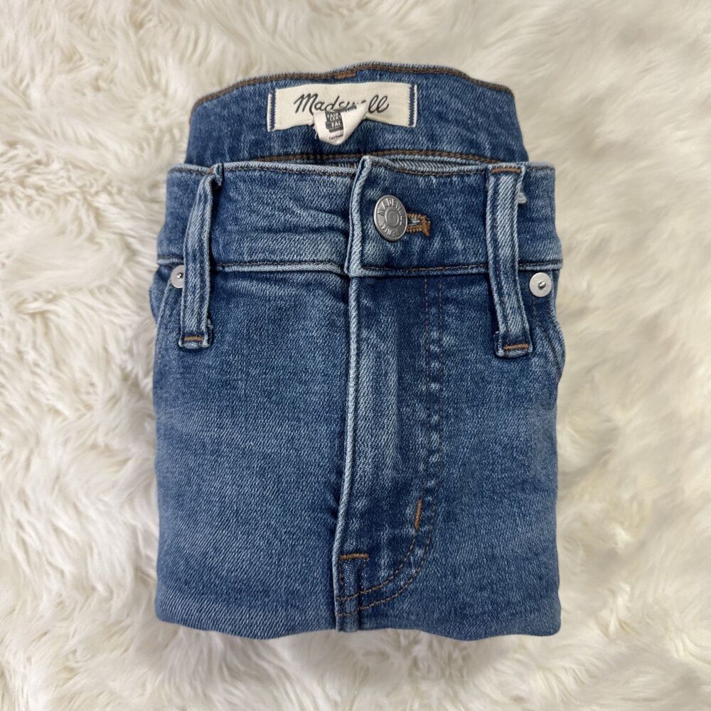 Madewell Kick Out Jeans 26 (26x27) Blue Denim High Mid Stretch Bootcut Womens - Picture 8 of 10